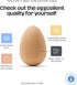 Woodpeckers 6 Quality Wood Easter Eggs to Paint, Smooth Wooden Eggs for Crafts, 2-1/2 in