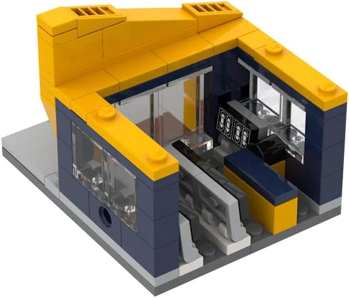 Brick Loot Exclusive Mini City Video Rental Store, 123 Piece Custom Model Compatible with Lego