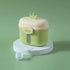 harayaa Formula Dispenser Milk Powder Storage Box with Double Compartments Leakproof Lid Spoon Included Portable Design