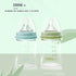 4 2 Count Baby Bottle Glass Wide Neck, Closer to Breastfeeding, Slow Flow Nipple, Anti-Colic, Ounce