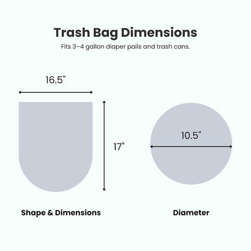 (90 Count) 3 Pack iTouchless Universal Diaper Pail & Trash Can Refill Bags - Heavy Duty & Tear-Resistant Nursery Liners