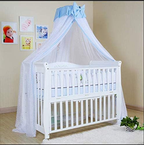 Joylife Blue Baby Canopy Netting for Toddler Bed - Bug Protection