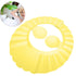 Srliya Baby Shower Shampoo Bath Cover Soft Adjustable Visor Hat for Toddlers Silicone Hair Sun Ear for Kids (Yellow)