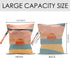 JHFDTY Summer Sunset Wet Bag for Swimsuit Pool Travel Baby Cloth Diapers Dirty Yoga Gym Clothes Beach Bags Gifts