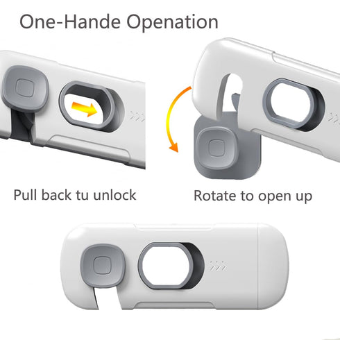 Ruzofo 5Pack 5 Count (Pack 1)) Child Proof Refrigerator Lock, Fridge Locks for Kids,with Adhesive,Child Safety Locks