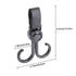 (Black,8 Pack) Baby Stroller Hooks Clips,Multipurpose Strolller Straps for Hanging Diaper Bags,Purse,Stroller