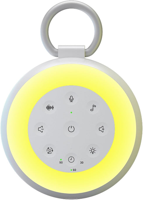 WEISUYUUS Baby White Noise Sound Device Portable Infant Sleep Help Device with Adjustable Volumes Simple Operate