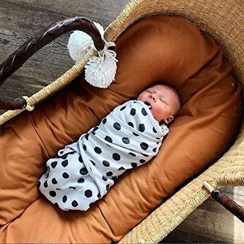 Set 3 Pack 0-3 Ely's & Co. Adjustable Swaddle Blanket Infant Baby Wrap Grey and Black Months