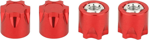 M4 TRX4 SCX10 90046 D90 1/10 Aluminium RC Wheel Nut,RC Car Dustproof Wheel Rim Center Cap Hub Compatible with Traxxas