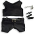 niannyyhouse 20cm Plush Doll Clothes with Black Vest, Pants & Belt Accessories