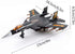 Pull Back Alloy Toy Airplane Model with Lights & Sound - Black