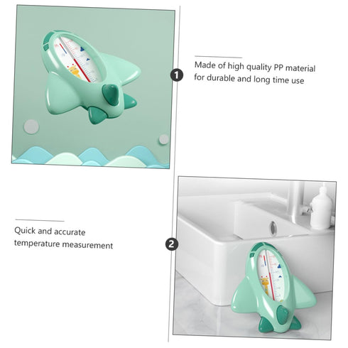 Cartoon Airplane Bath Thermometer - Safe and Fun Water Temperature Tool