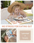 60 Pack 12" 18" 4 Babebay Disposable Placemats for Baby, Sticky Toddler Placemat for Restaurants, Dining Table, Party