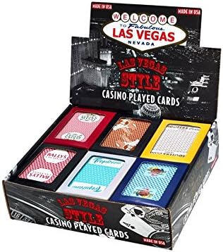 Las Vegas Style Casino Played Cards - Assorted Colors and Styles (1 Pack)