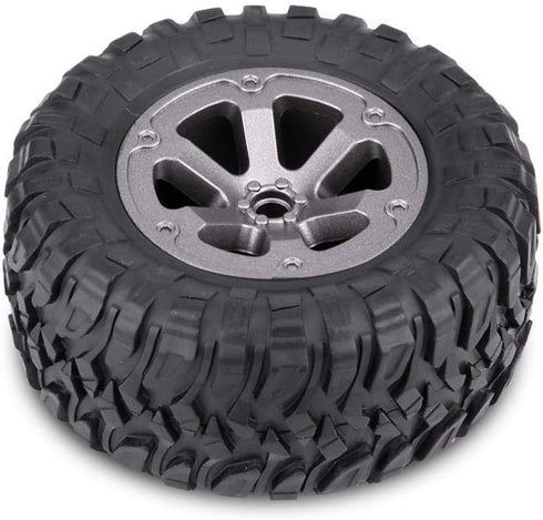 RC Crawler Tires 4Pcs Off-Road Rubber Tyres for 1:16 Remote Control Military Car Accessory Part
