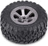 RC Crawler Tires 4Pcs Off-Road Rubber Tyres for 1:16 Remote Control Military Car Accessory Part