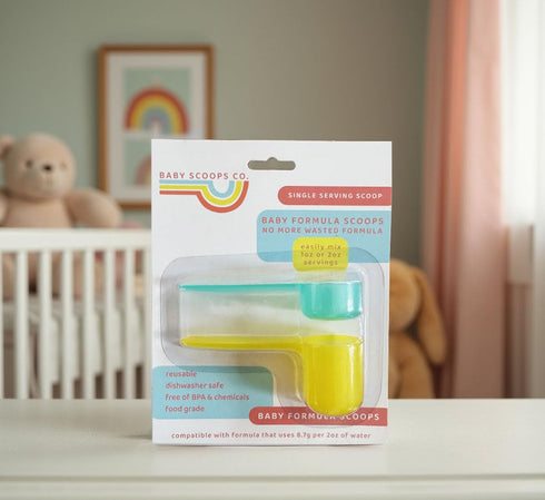 Baby Scoops Co. 1oz 2oz Infant Formula Measuring Scoop Precise & Single-Serving for Newborns & Infants, BPA-Free Design