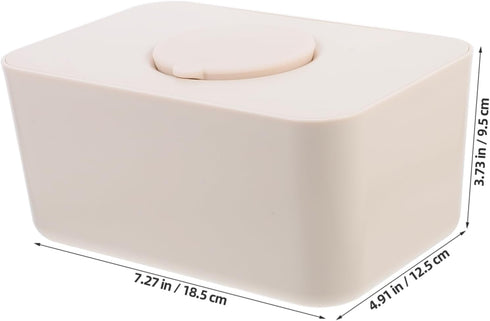 LIFKOME Wipes Holder Refillable Silicone Wet Tissue Box for Home Car Capacity Wipes Dispenser Protective Lid
