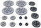 16PCS MOC Technical Gears Pack Compatible with Standard Building Block Assortment Kit (8/16/24/40 Tooth Gear)