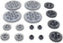 16PCS MOC Technical Gears Pack Compatible with Standard Building Block Assortment Kit (8/16/24/40 Tooth Gear)