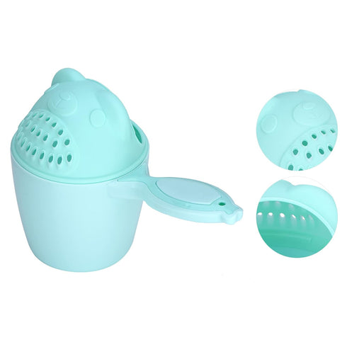 Green Baby Shampoo Rinse Cup - Waterfall Rinser for Kids