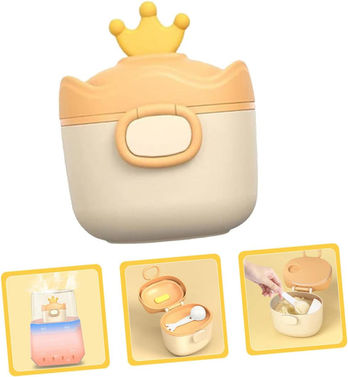 UPKOCH Portable Baby Formula Dispenser Container Scoop Travel-Friendly Milk Powder Storage Box Airtight Seal for-the-Go