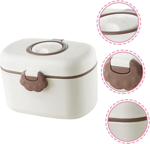 PERSELOSO Portable Baby Formula Container Airtight Seal Travel Milk Powder Dispenser for Infants Waterproof Food