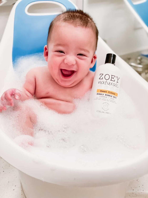 17 oz Zoey Naturals - Sweet Citrus Bubble Bath for Kids & Babies - Organic Tear-Free, Non-Toxic Toddler Soap