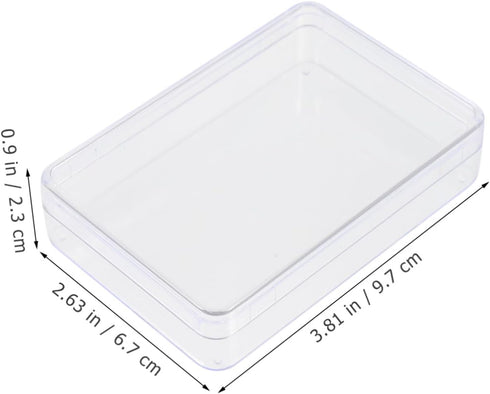 12pcs Clear Plastic Poker Box Organizer - Game Card Holders for Bridge Decks and Poker Cards Storage