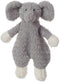 Apricot Lamb Stuffed Animals Security Blanket - Gray Elephant Infant Nursery Character Plush Snuggler (10 Inches)