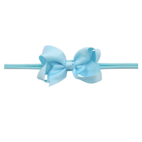 CÉLLOT 40 Colors Baby Bow Headbands, 3" Super Soft Nylon Hair Bows for Baby Girls, Infants, Newborns