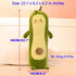 MMTTAO Long Avocado Stuffed Animal, 22 Inch Plushies Squishy Snuggle Toy, Kawaii Food Shaped Hugging Pillow for Kids