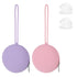 Qiuruoo 2 Pack Pacifier Holder Bag, 2 Newborn Baby Portable Silicone Pacifier Holder