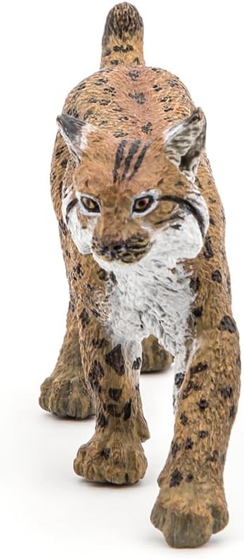 Papo Lynx Realistic Plastic Figurine - Hand Painted, Durable Wildlife Toy for Children, Gift Idea