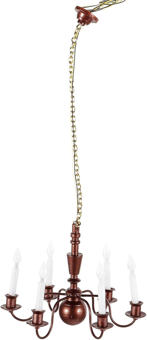GANAZONO Dollhouse Miniature Ceiling Lamp Mini Chandelier Ceiling Light Decoration for Dollhouse