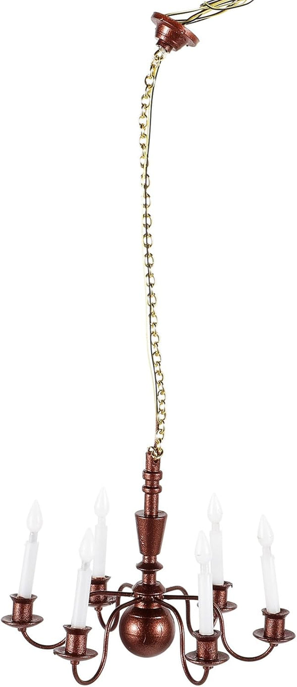 GANAZONO Dollhouse Miniature Ceiling Lamp Mini Chandelier Ceiling Light Decoration for Dollhouse