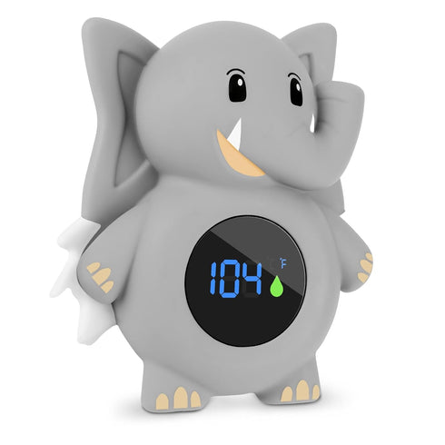 Baby Bath Thermometer with LED Display, Temperature Warning, Kids' Bathroom Safety Toy for Infants