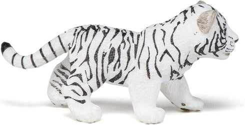 Papo Hand-Painted Wild Animal Kingdom White Tiger Cub - 50048 Collectible for Children