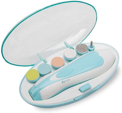 YYINHUI Baby Nail Trimmer File with Light Safe Electric Nail Clippers Kit for