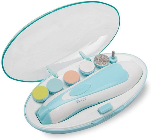 YYINHUI Baby Nail Trimmer File with Light Safe Electric Nail Clippers Kit for