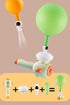 3 4 5 6 7 Breathing Exerciser for Kids, Sensory Toys with Whistle, Floating Blow Pipe Balls, Balloon Launcher, Autism