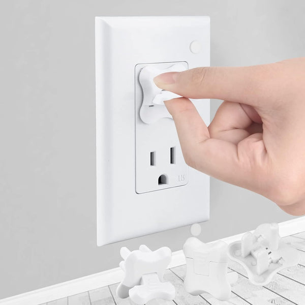 Outlet Covers Babepai, 38-Pack White Baby Proof Electrical Protector Safety Plug Covers