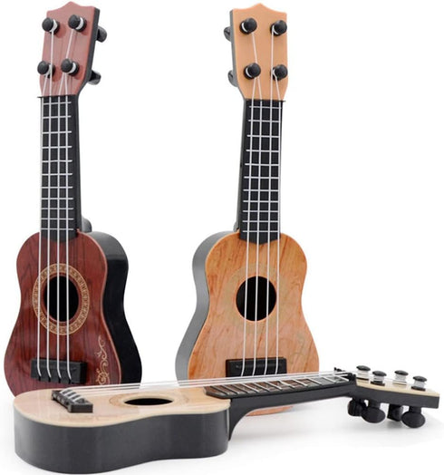 Toddmomy Kids Ukulele Guitar Toy - 2 Pcs 4 Strings Educational Musical Instrument for Toddlers & Preschoolers