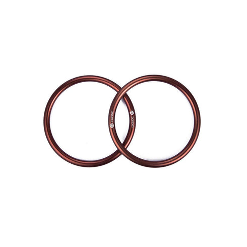 TOPIND 3" Large Size Aluminium Baby Sling Rings for Baby Carriers & Slings of 2 pcs (Brown)