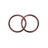 TOPIND 3" Large Size Aluminium Baby Sling Rings for Baby Carriers & Slings of 2 pcs (Brown)