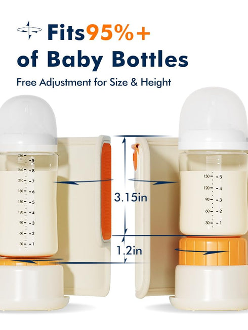 ENERGYMAMI Portable Bottle Warmer for Travel, Baby Bottle Warmer for Breastmilk & Formula, Milk Warmer on the Go