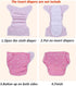 Diapers,7pcs Baby Washable Reusable Cloth