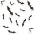 28pcs DIY Halloween Party Supplies PVC 3D Decorative Scary Bats Wall Decal Sticker - Black Halloween Eve Decor