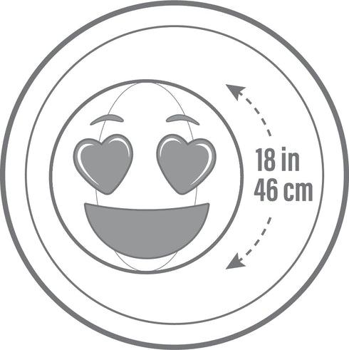 Coconut Float Emoji Beach Balls - 18 Inch Inflatable Balls for Summer Parties & Swim Events