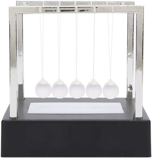 Newton's Cradle Balance Ball LED Light Up Pendulum Balls, Physics Science Ornaments for Desk Decoration